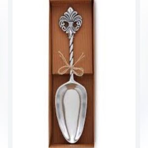 Mud Pie Fleur De Lis Silver Ice Scoop